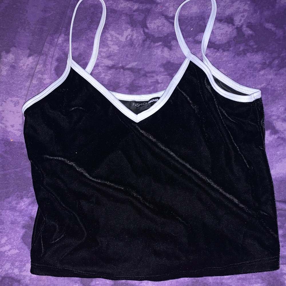 fashion nova velour tank top